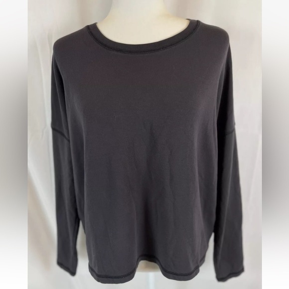 Madewell MWL Superbrushed Easygoing Sweatshirt Crew Neck Long Sleeve Gray Sz. M - Picture 5 of 16